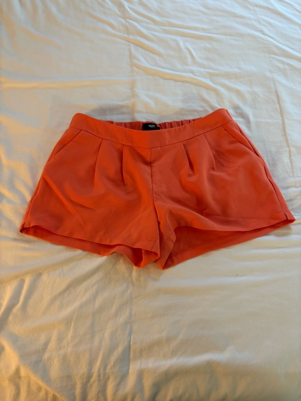 Coral dress shorts